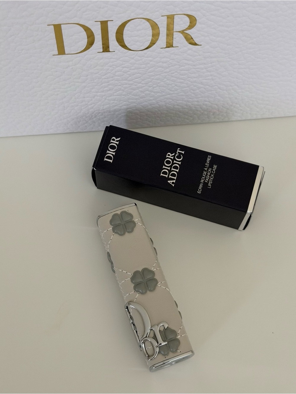 NWT Dior Addict Lipstick Case Clover Collection, Charm